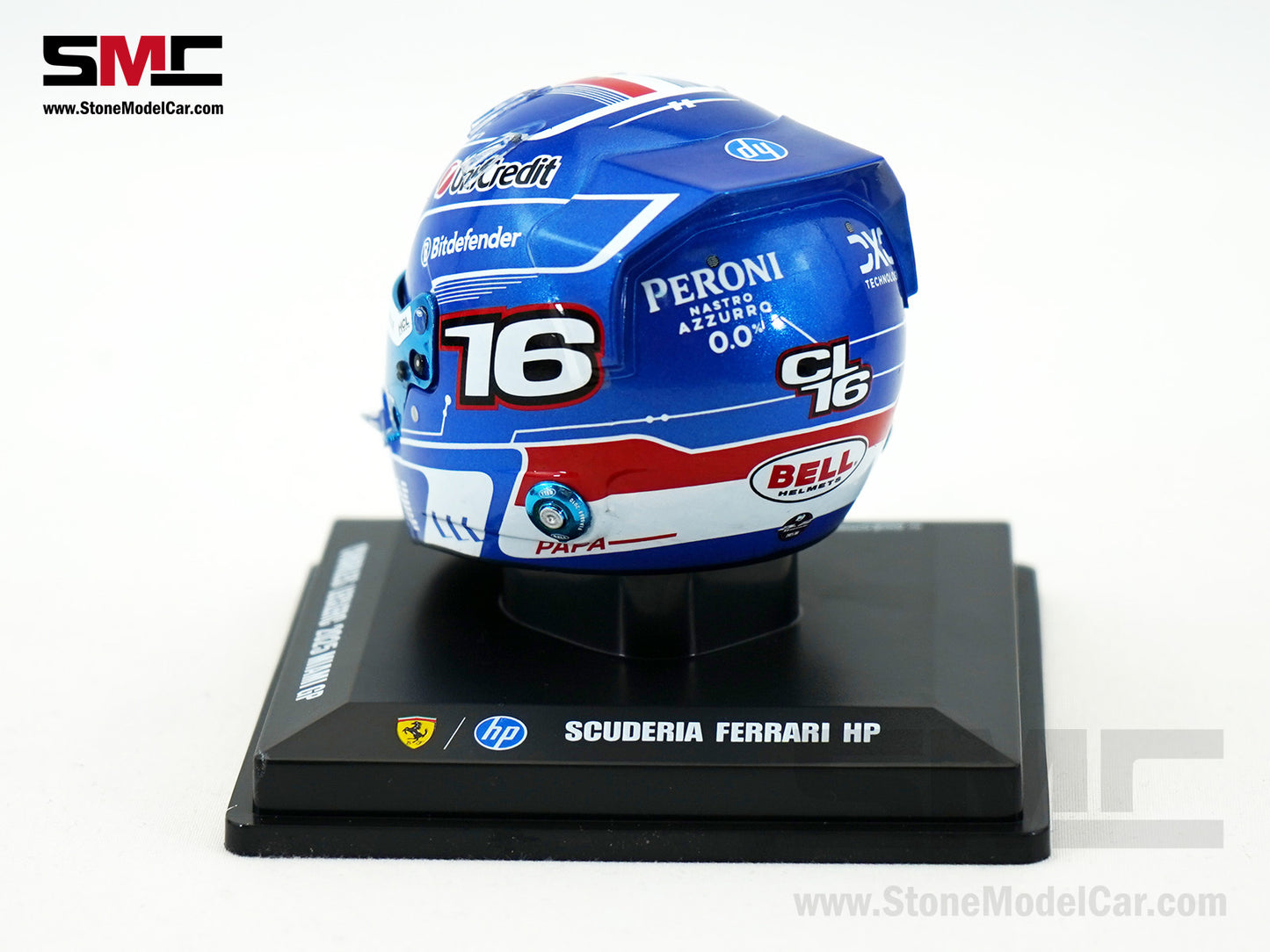 Ferrari HP F1 SF-25 #16 Charles Leclerc Miami GP 2025 Looksmart 1:5 BELL Helmet
