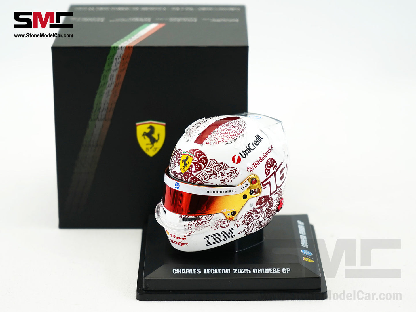 Ferrari HP F1 SF-25 #16 Charles Leclerc Chinese GP 2025 Looksmart 1:5 BELL Helmet