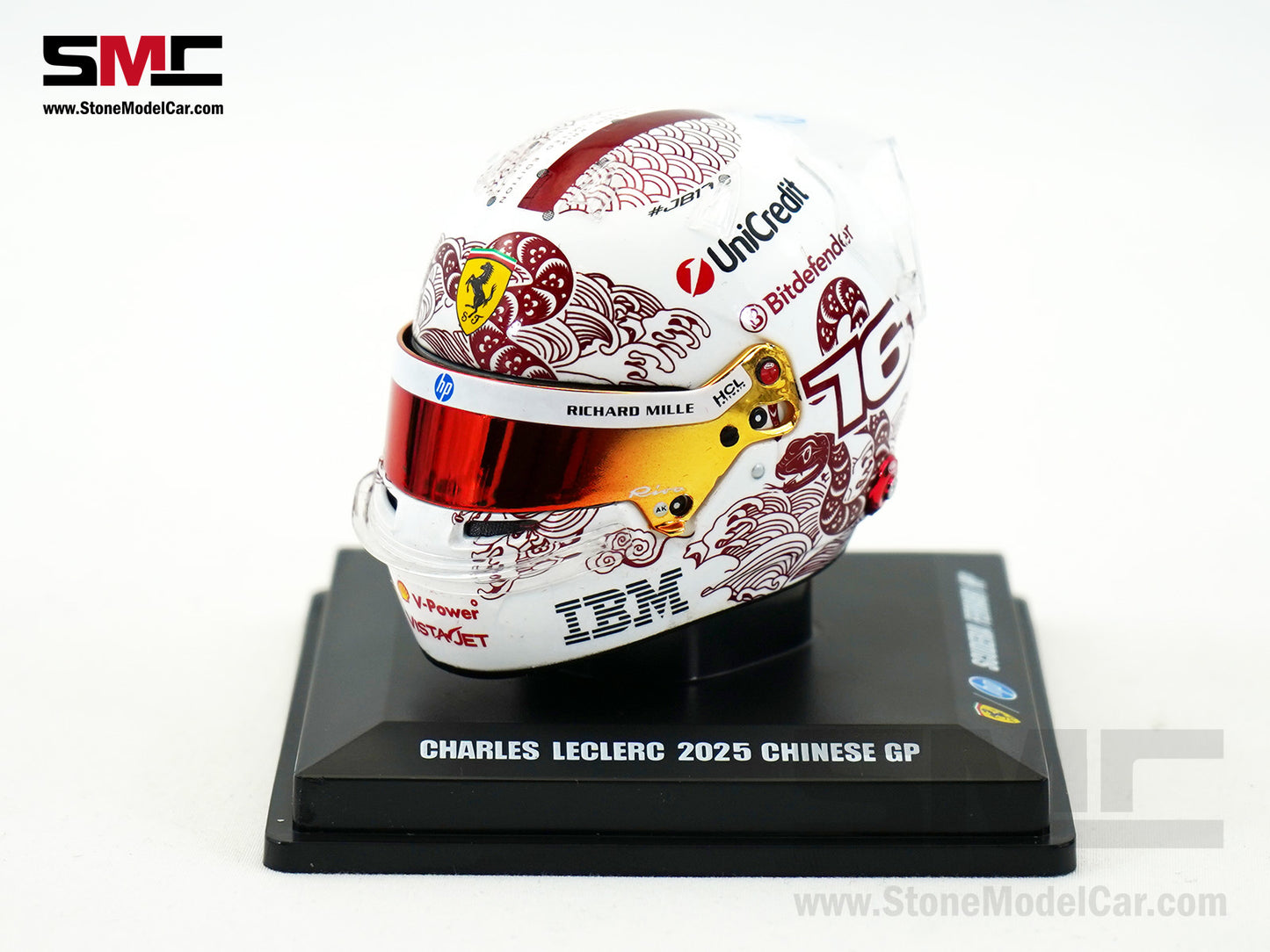 Ferrari HP F1 SF-25 #16 Charles Leclerc Chinese GP 2025 Looksmart 1:5 BELL Helmet