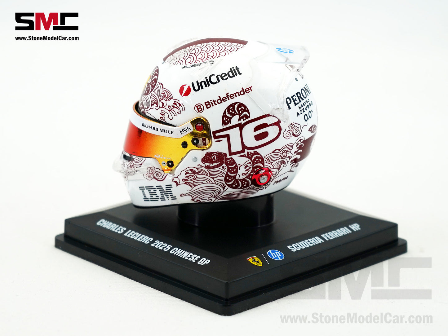 Ferrari HP F1 SF-25 #16 Charles Leclerc Chinese GP 2025 Looksmart 1:5 BELL Helmet