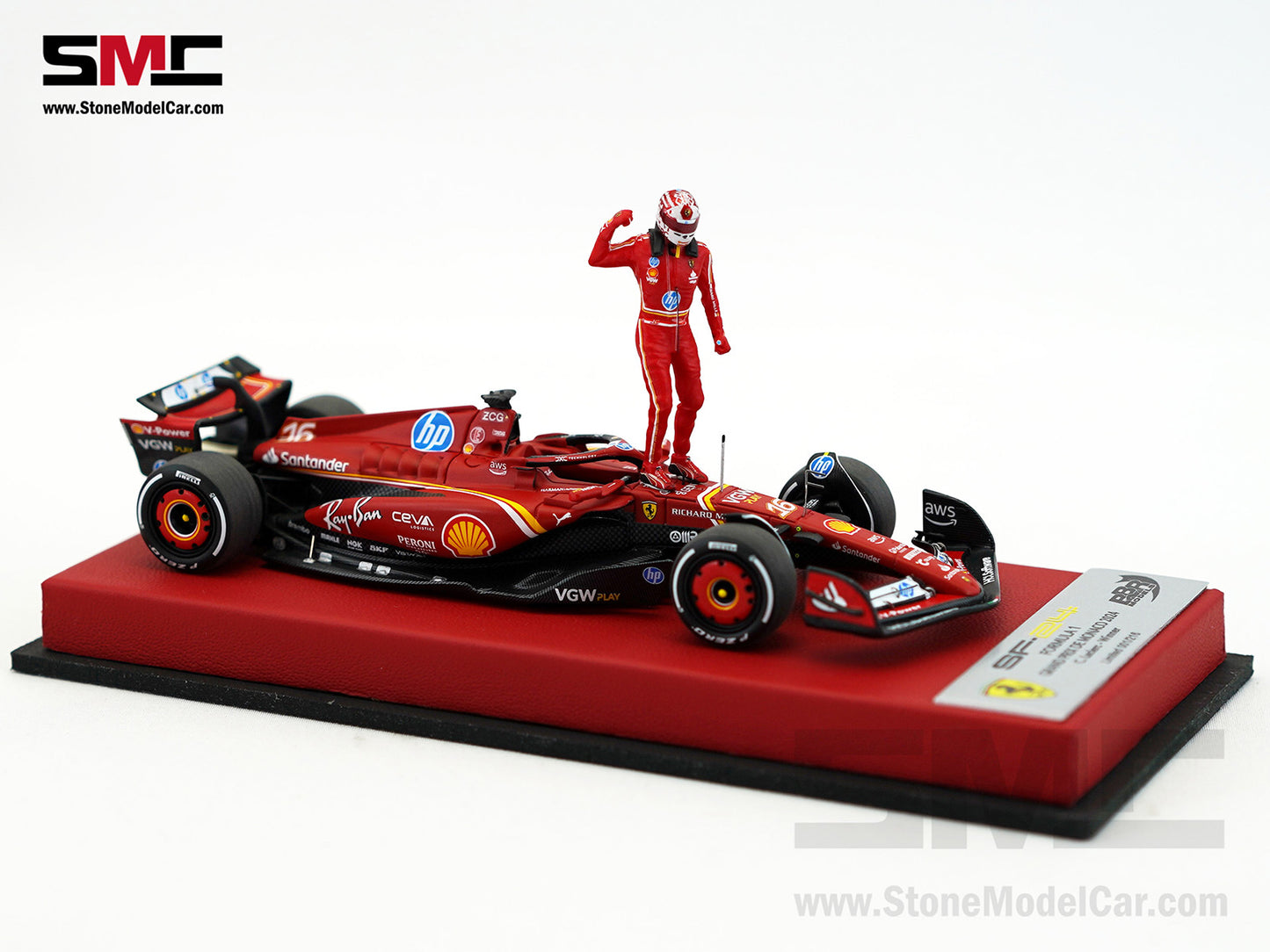 Ferrari F1 SF-24 #16 Charles Leclerc Winner Monaco GP 2024 BBR 1:43 Special Edition