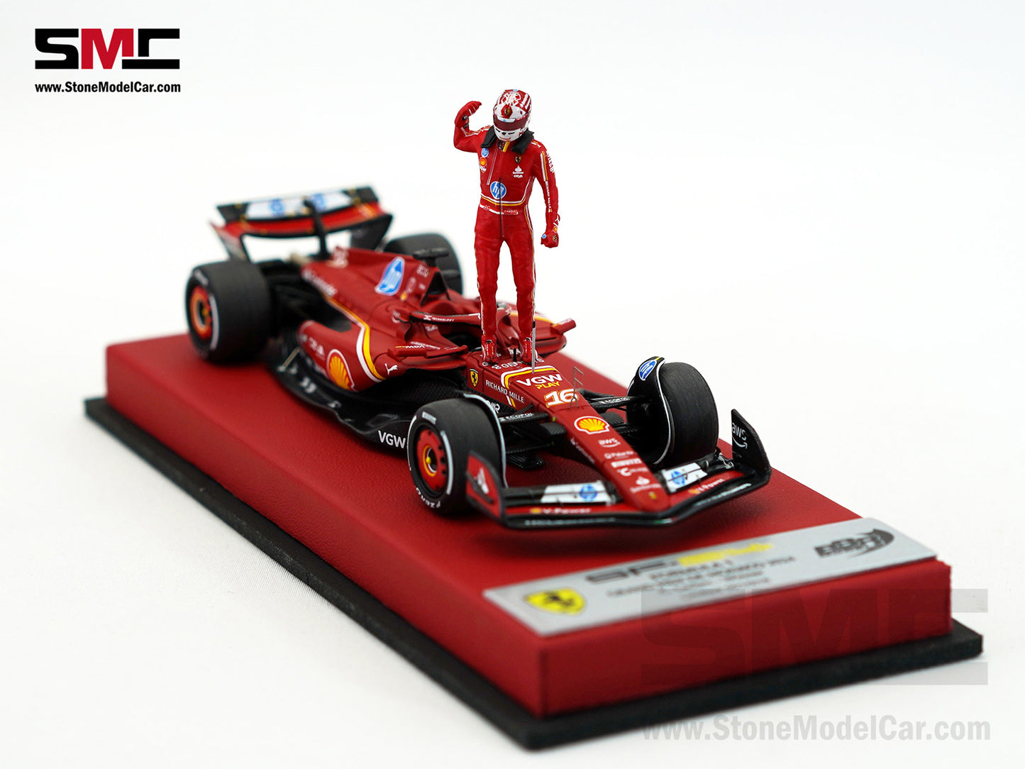 Ferrari F1 SF-24 #16 Charles Leclerc Winner Monaco GP 2024 BBR 1:43 Special Edition