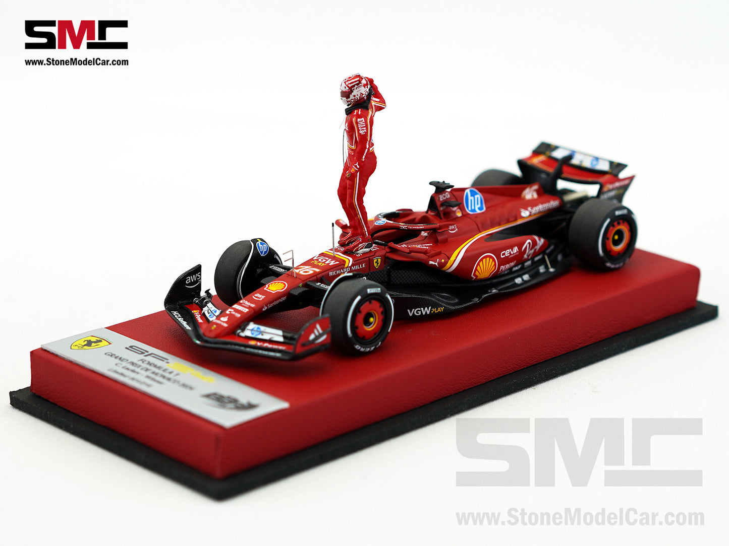 Ferrari F1 SF-24 #16 Charles Leclerc Winner Monaco GP 2024 BBR 1:43 Special Edition