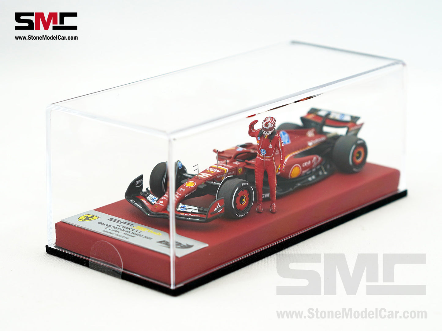 Ferrari F1 SF-24 #16 Charles Leclerc Winner Monaco GP 2024 BBR 1:43 Special Edition