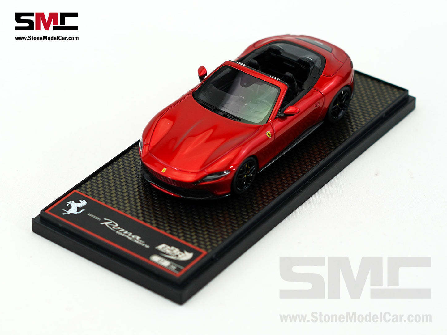 Ferrari Roma Spider Open Roof - Rosso Enzo Red Metallic BBR 1:43 BBRC282SU33