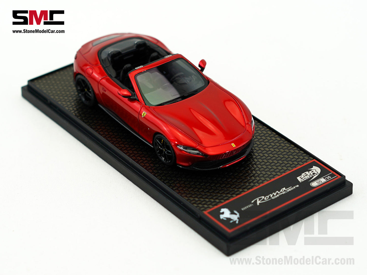 Ferrari Roma Spider Open Roof - Rosso Enzo Red Metallic BBR 1:43 BBRC282SU33