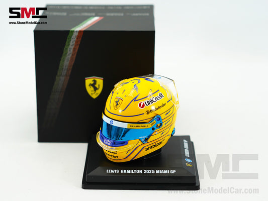Ferrari HP F1 SF-25 #44 Lewis Hamilton Miami GP 2025 Looksamrt 1:5 BELL Helmet