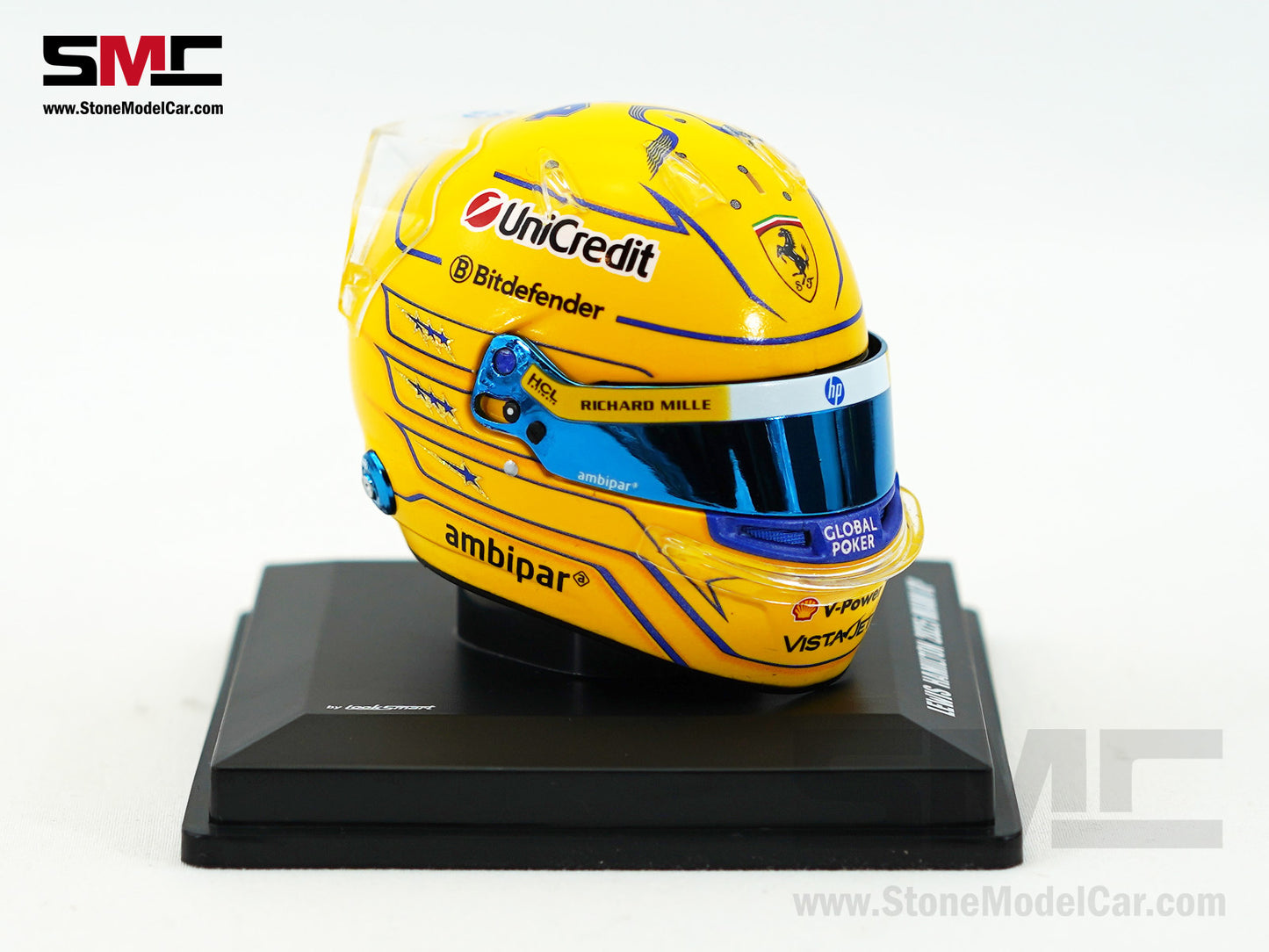 Ferrari HP F1 SF-25 #44 Lewis Hamilton Miami GP 2025 Looksmart 1:5 BELL Helmet