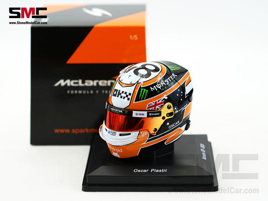McLaren F1 MCL39 #81 Oscar Piastri Monaco GP 2025 Special Livery Spark 1:5 Helmet