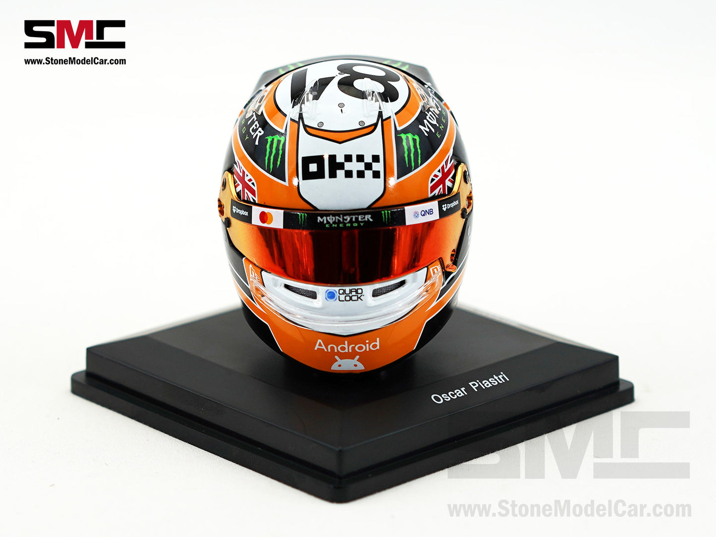 McLaren F1 MCL39 #81 Oscar Piastri Monaco GP 2025 Special Livery Spark 1:5 Helmet