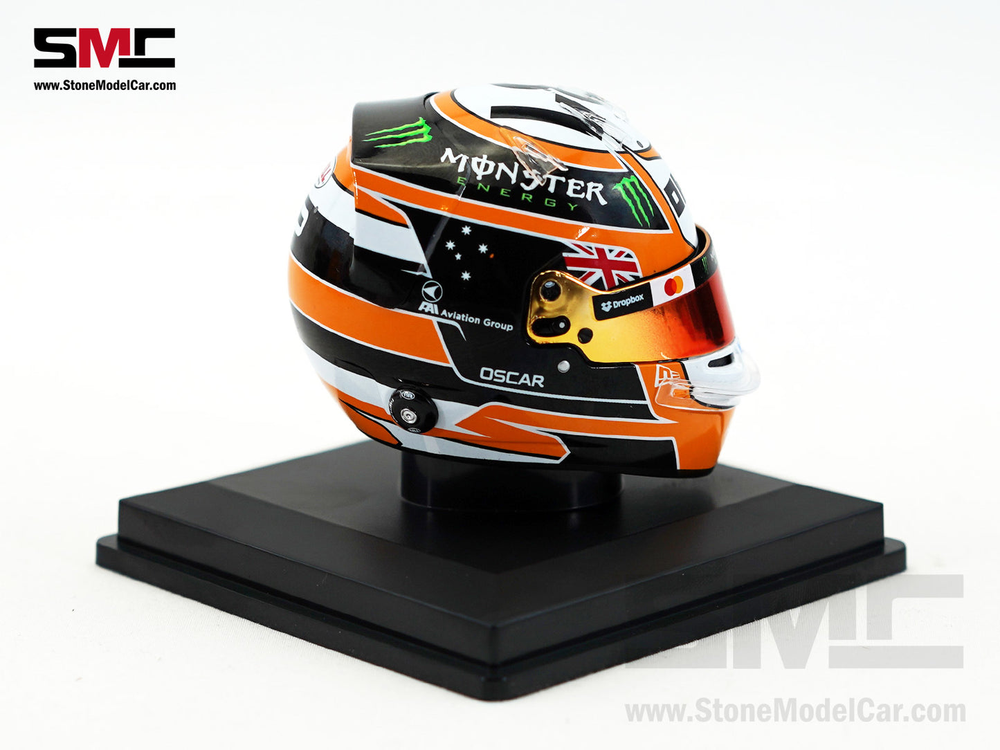 McLaren F1 MCL39 #81 Oscar Piastri Monaco GP 2025 Special Livery Spark 1:5 Helmet