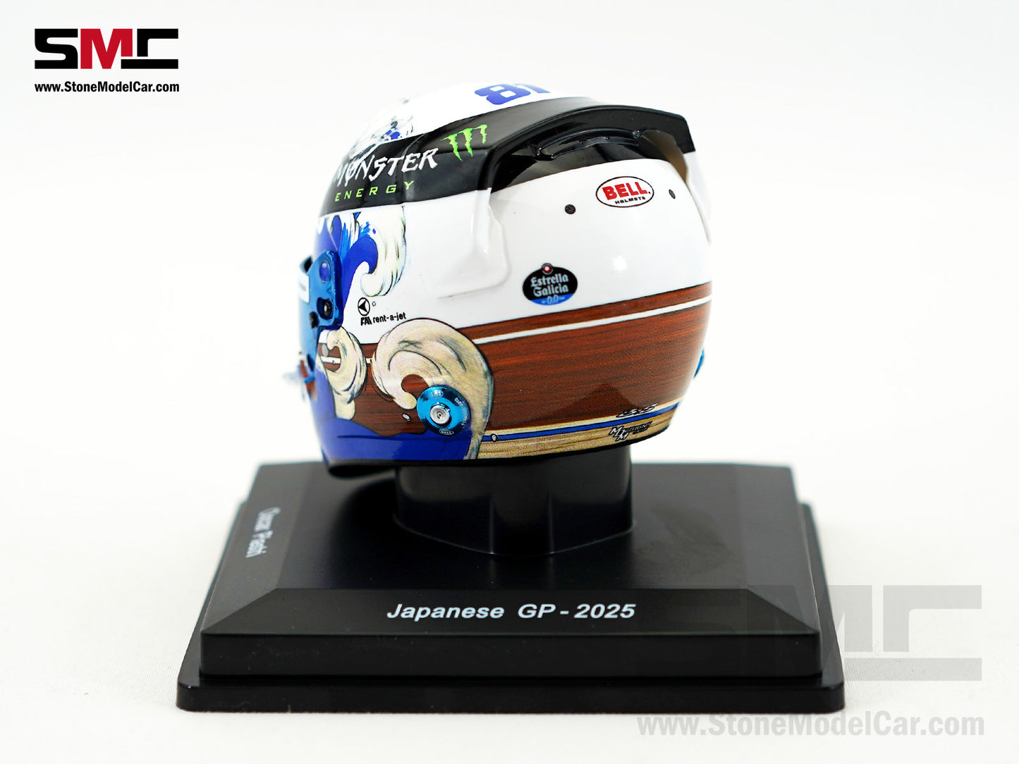arai f1 helmets McLaren F1 MCL39 #81 Oscar Piastri Japanese GP 2025 Special Livery Spa – Stone Model