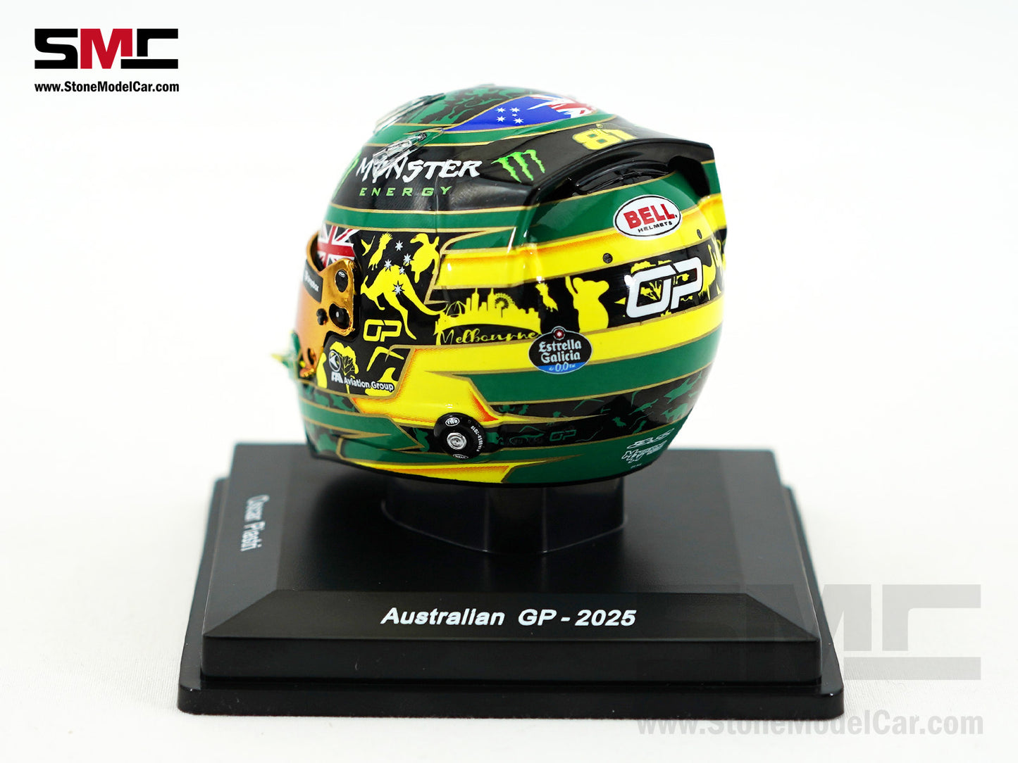 McLaren F1 MCL39 #81 Oscar Piastri Australia GP 2025 Home Race Spark 1:5 Helmet