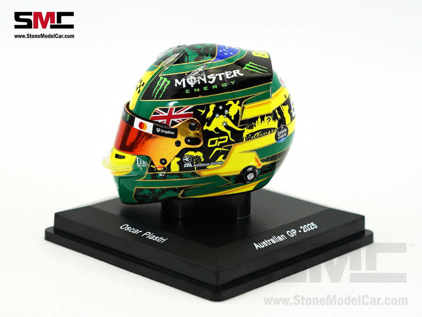 McLaren F1 MCL39 #81 Oscar Piastri Australia GP 2025 Home Race Spark 1:5 Helmet