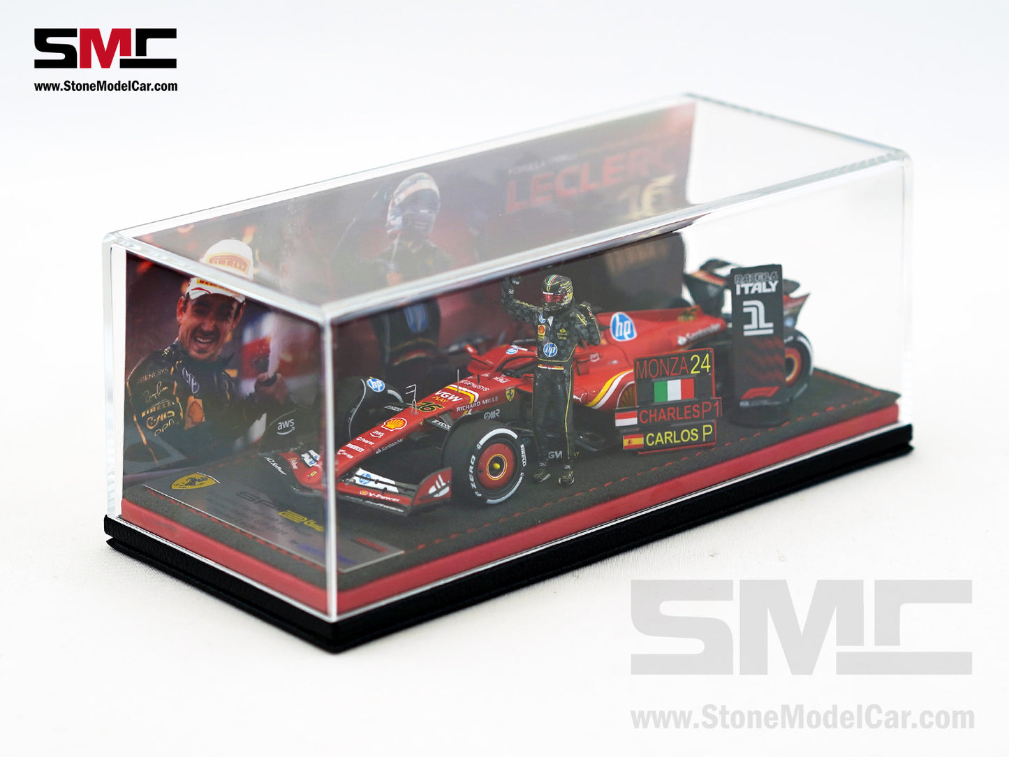 Ferrari F1 SF-24 #16 Charles Leclerc Winner Italy GP 2024 Looksmart 1:43 Special Edition