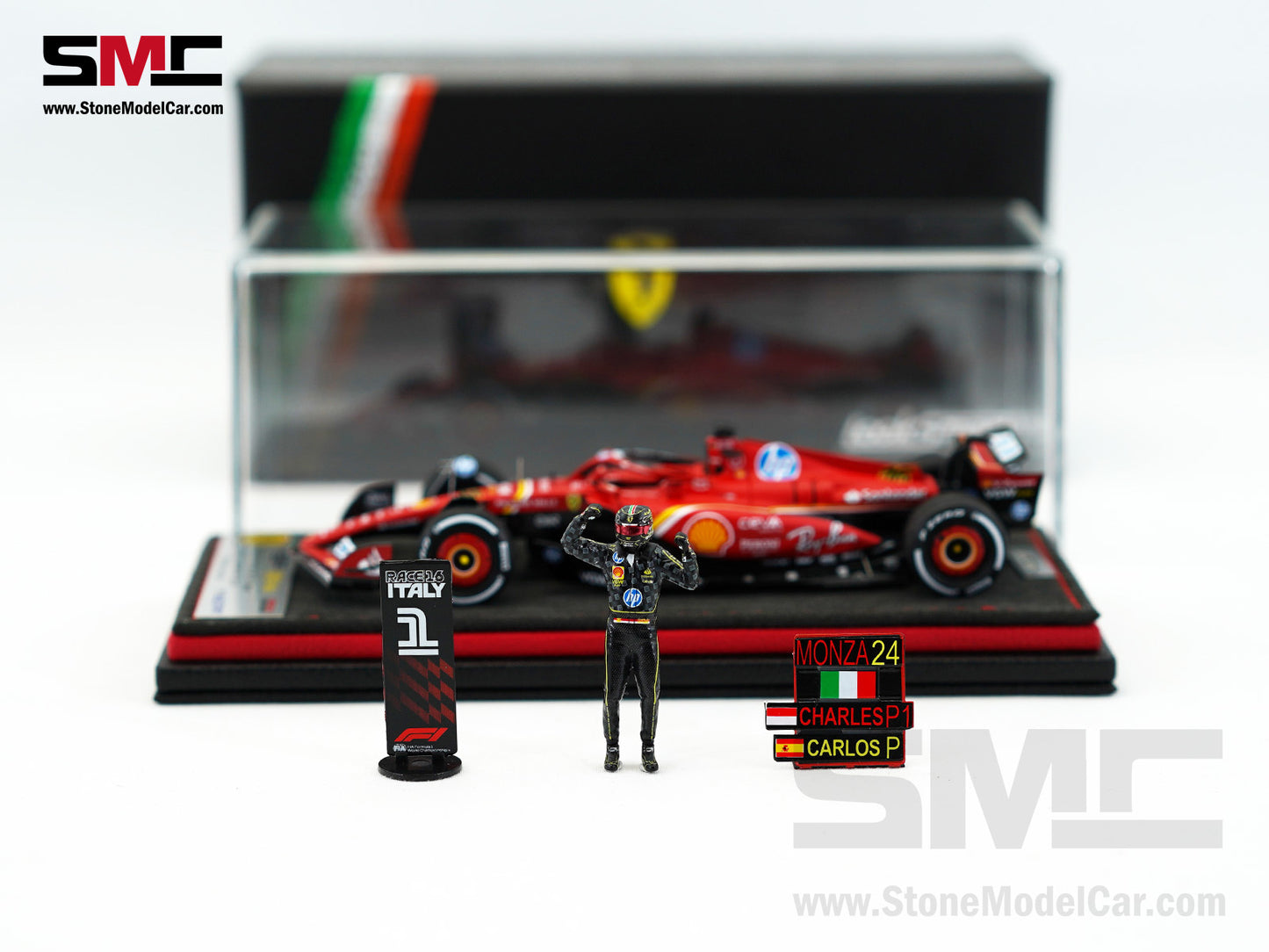 Ferrari F1 SF-24 #16 Charles Leclerc Winner Italy GP 2024 Looksmart 1:43 Special Edition