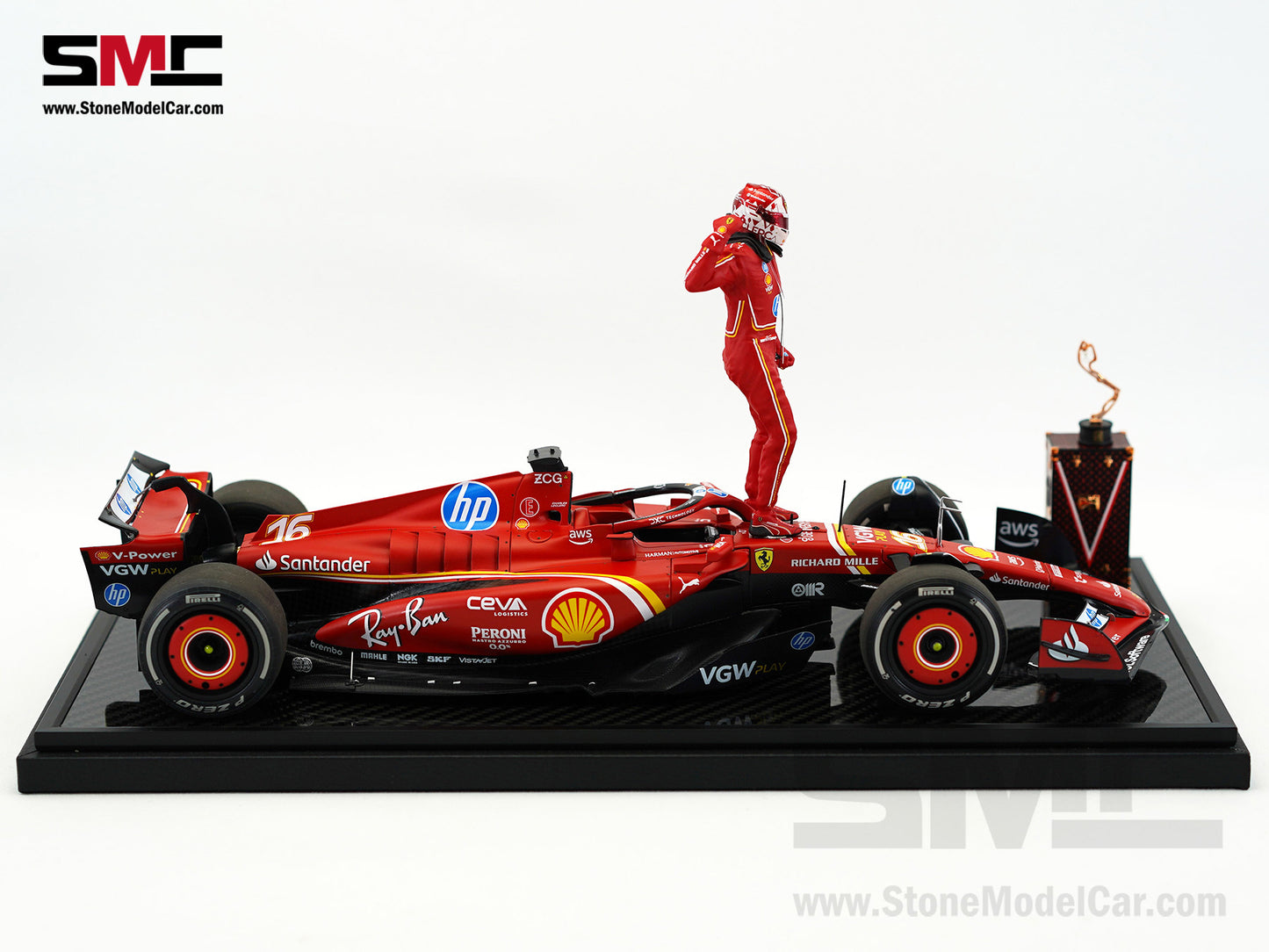 Ferrari F1 SF-24 #16 Charles Leclerc Winner Monaco GP 2024 BBR 1:18 Special Edition