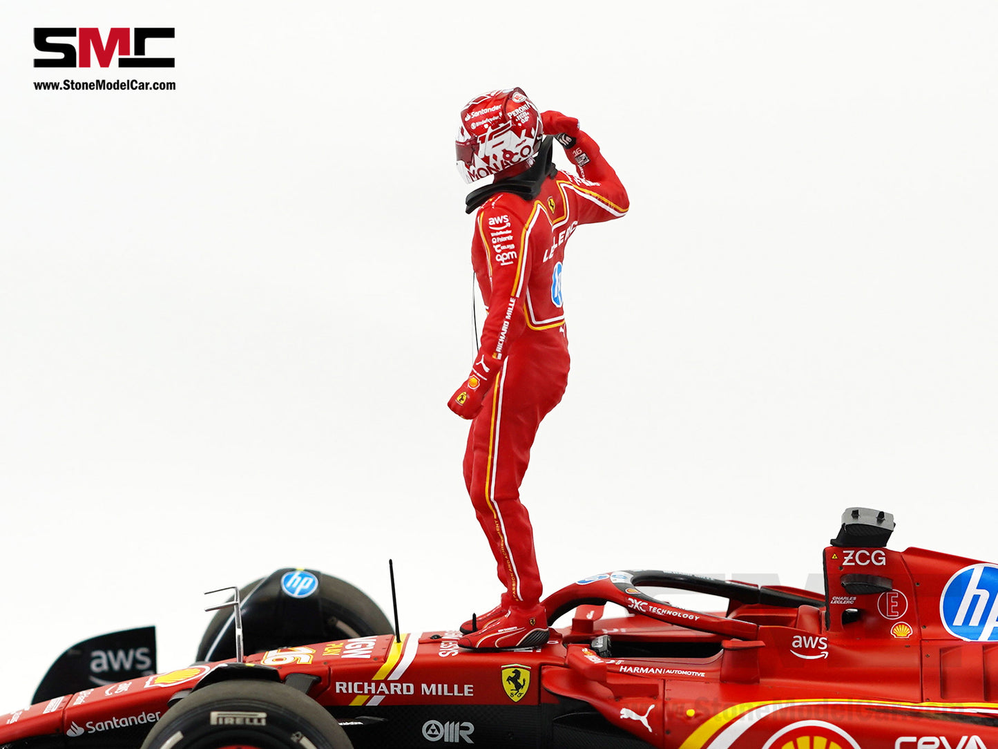 Ferrari F1 SF-24 #16 Charles Leclerc Winner Monaco GP 2024 BBR 1:18 Special Edition