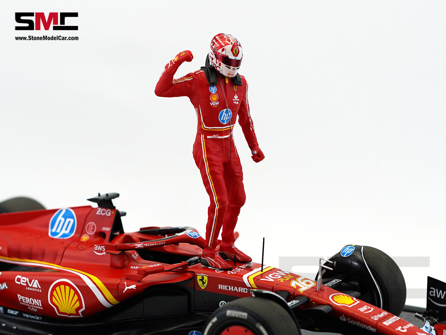Ferrari F1 SF-24 #16 Charles Leclerc Winner Monaco GP 2024 BBR 1:18 Special Edition