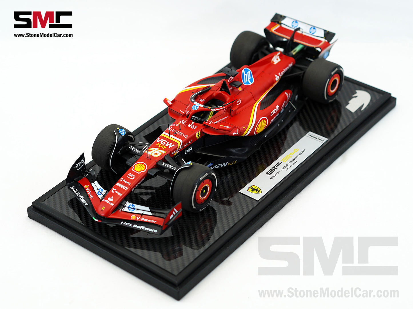 Ferrari F1 SF-24 #16 Charles Leclerc Winner Monaco GP 2024 BBR 1:18 Special Edition