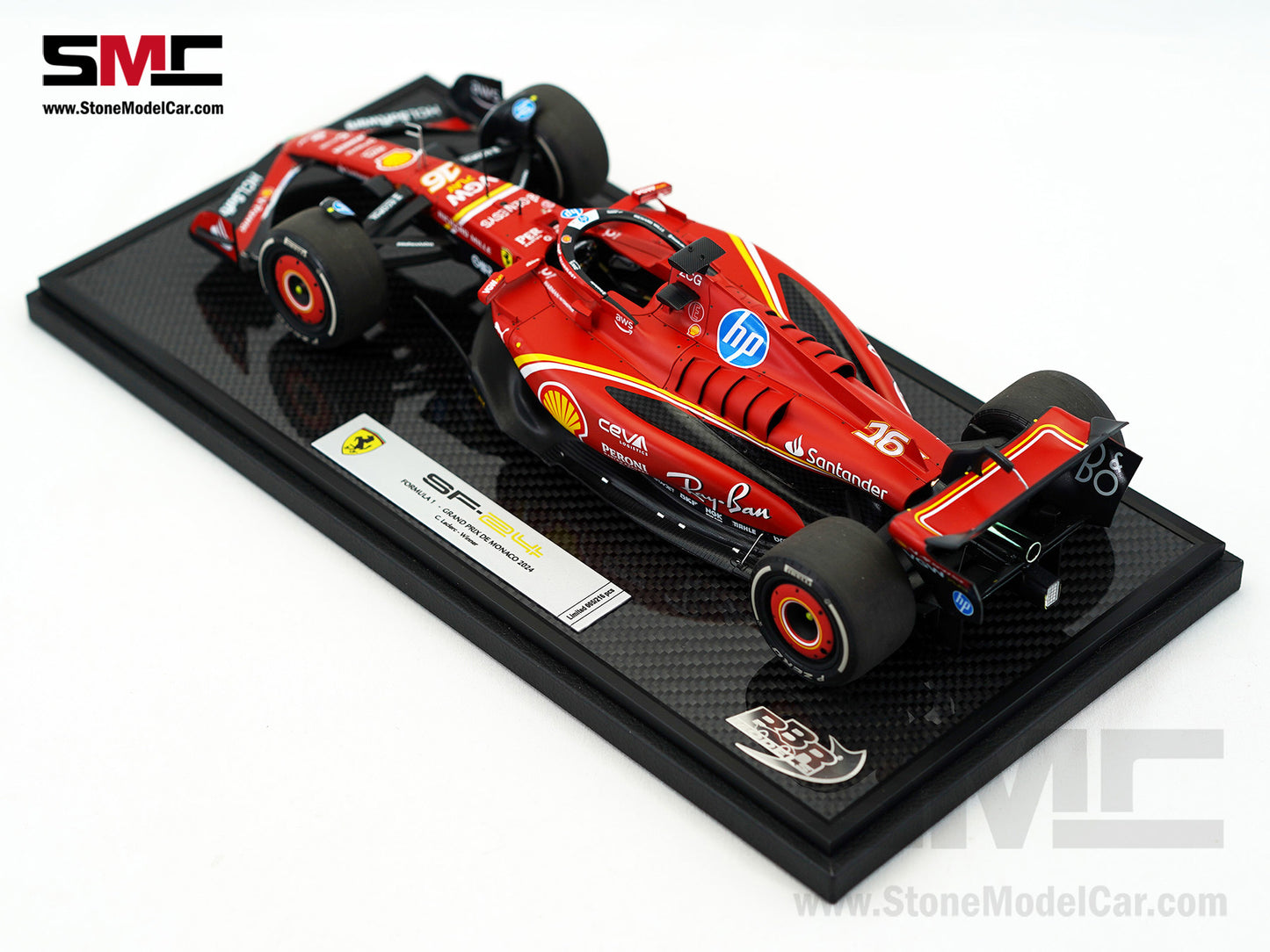 Ferrari F1 SF-24 #16 Charles Leclerc Winner Monaco GP 2024 BBR 1:18 Special Edition