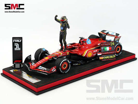 Ferrari F1 SF-24 #16 Charles Leclerc Winner Italy GP 2024 Looksmart 1:18 Special Edition