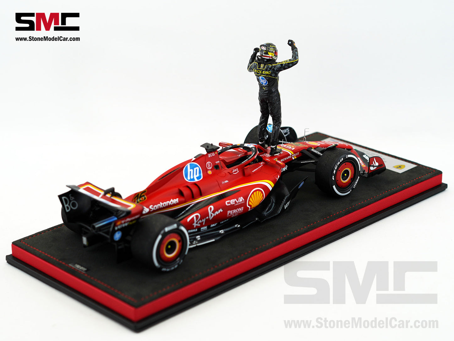 Ferrari F1 SF-24 #16 Charles Leclerc Winner Italy GP 2024 Looksmart 1:18 Special Edition