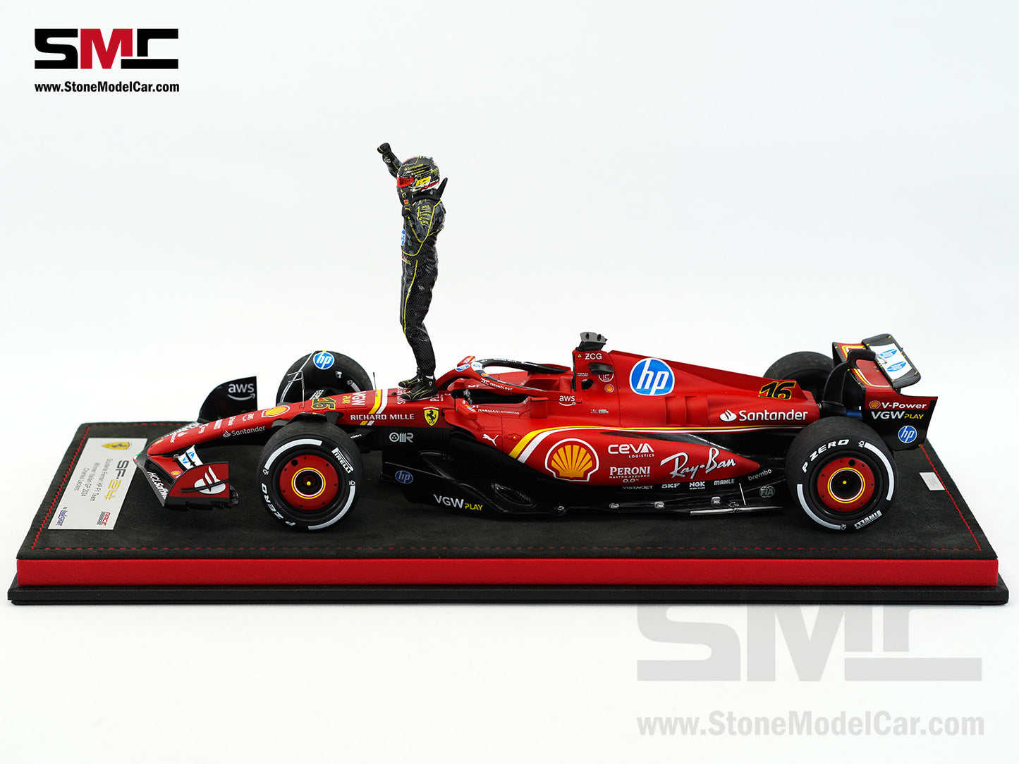 Ferrari F1 SF-24 #16 Charles Leclerc Winner Italy GP 2024 Looksmart 1:18 Special Edition