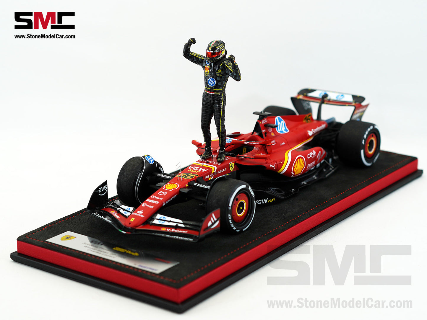 Ferrari F1 SF-24 #16 Charles Leclerc Winner Italy GP 2024 Looksmart 1:18 Special Edition