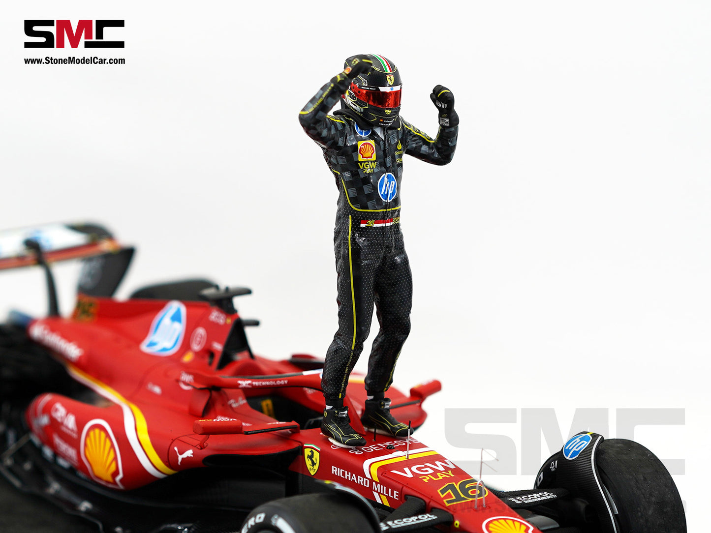 Ferrari F1 SF-24 #16 Charles Leclerc Winner Italy GP 2024 Looksmart 1:18 Special Edition