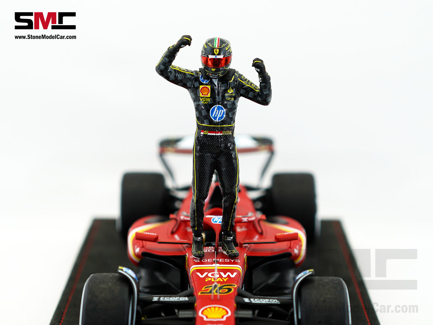 Ferrari F1 SF-24 #16 Charles Leclerc Winner Italy GP 2024 Looksmart 1:18 Special Edition