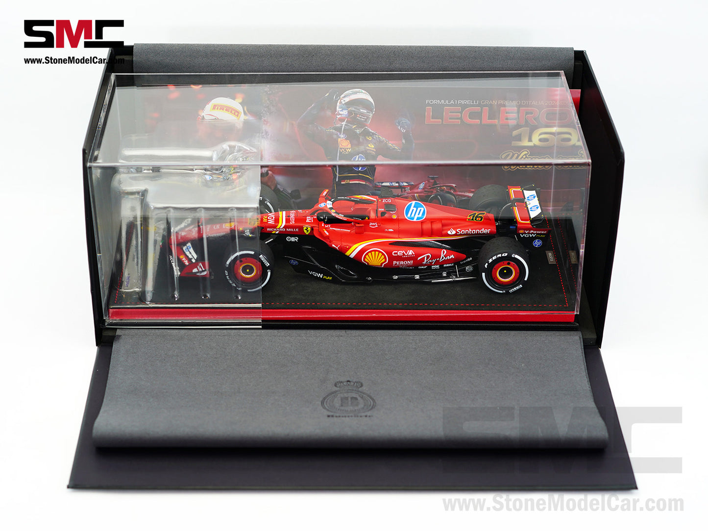 Ferrari F1 SF-24 #16 Charles Leclerc Winner Italy GP 2024 Looksmart 1:18 Special Edition