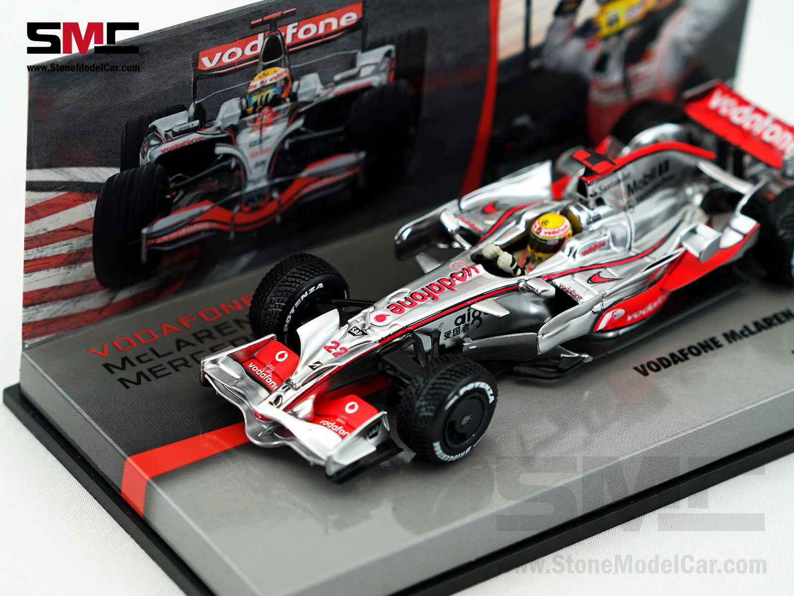 ミニチャンプス 1/43 マクラーレンメルセデス MP4-23 ハミルトン F1 McLaren F1 MP4-23 #22 Lewis Hamilton Brazil 2008 World Champion 1
