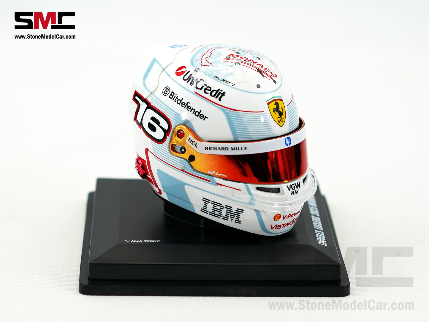 Ferrari HP F1 SF-25 #16 Charles Leclerc Monaco GP 2025 Looksmart 1:5 BELL Helmet