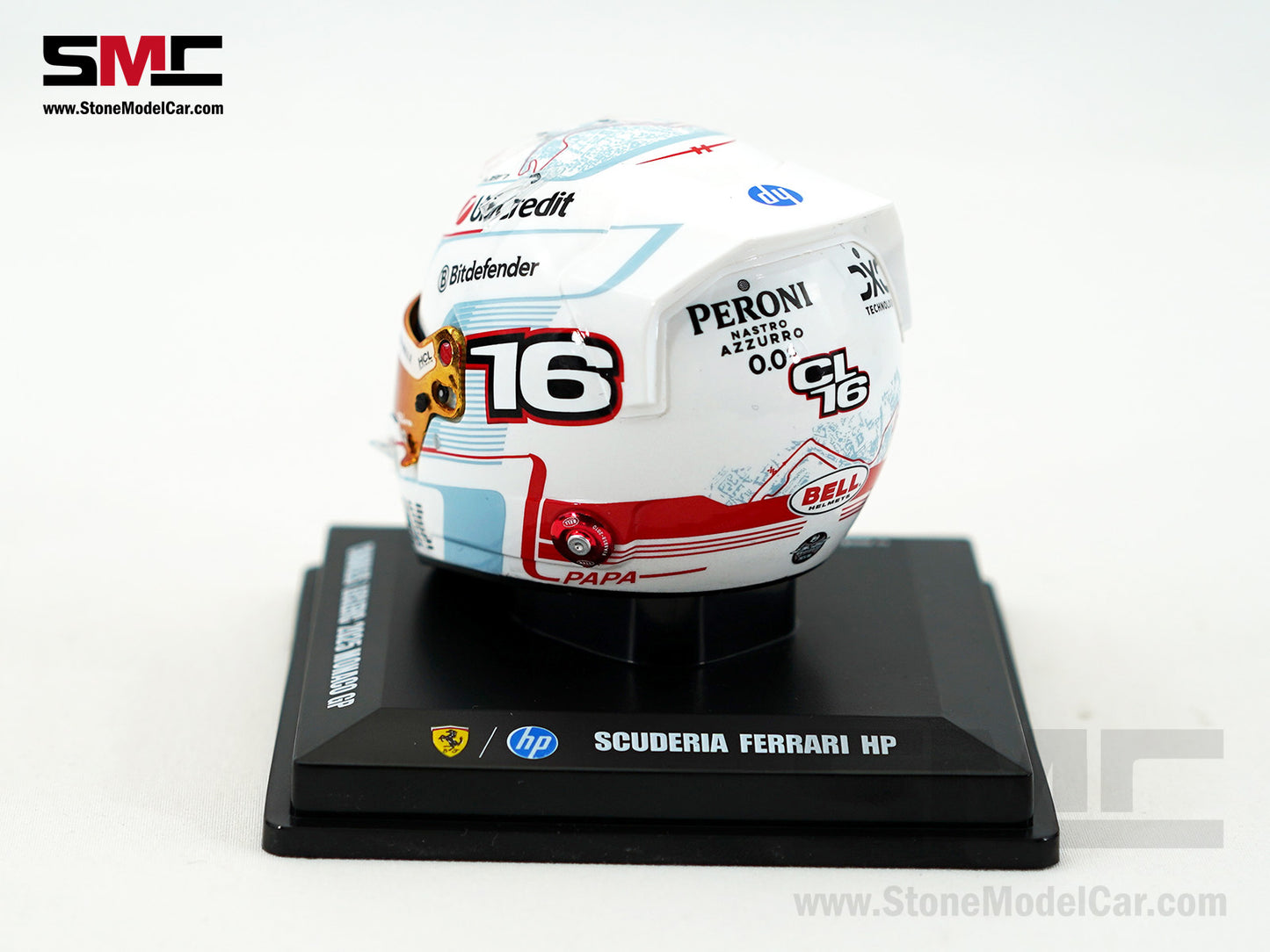 Ferrari HP F1 SF-25 #16 Charles Leclerc Monaco GP 2025 Looksmart 1:5 BELL Helmet
