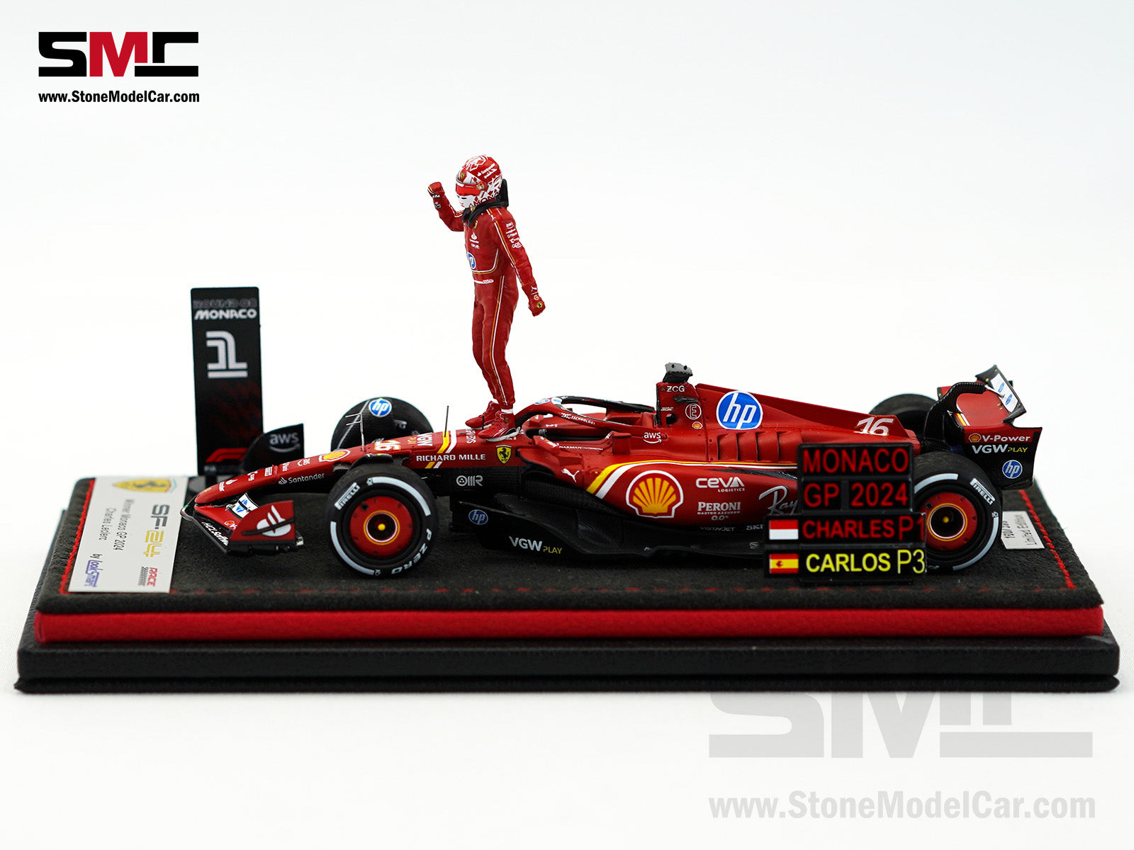 Ferrari F1 SF-24 #16 Charles Leclerc Winner Monaco GP 2024