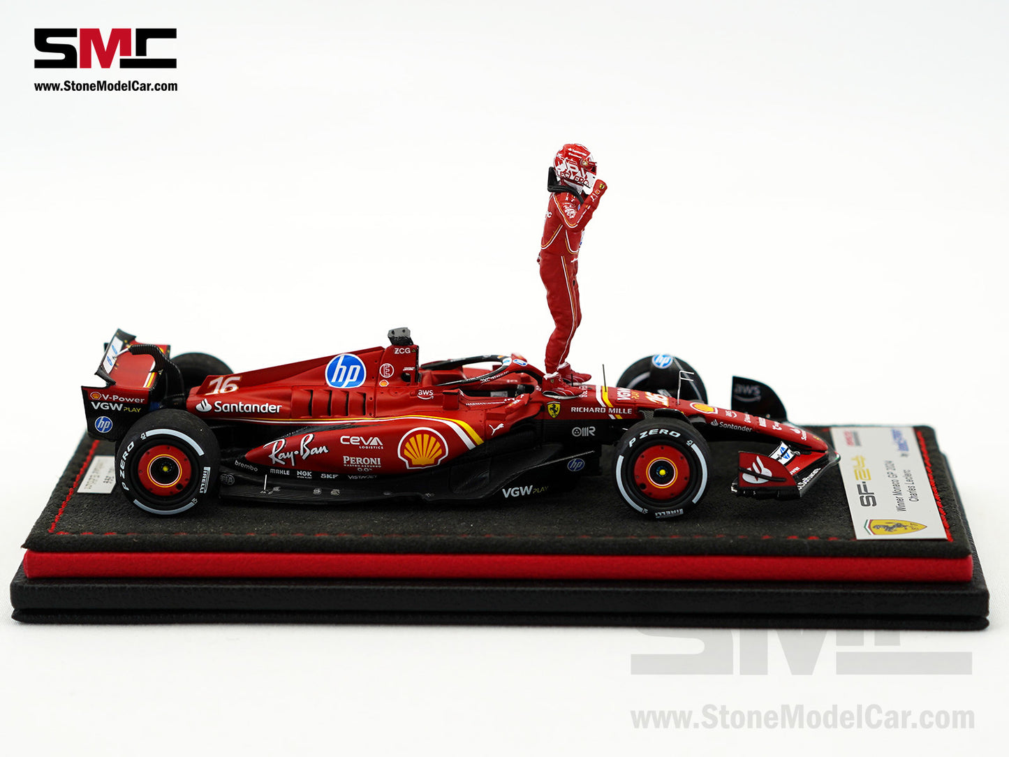 [Pre-Order] Ferrari F1 SF-24 #16 Charles Leclerc Winner Monaco GP 2024 Looksmart 1:43 Special Edition