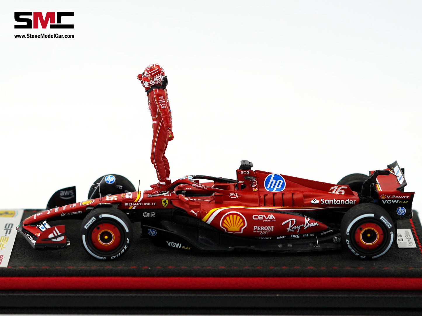 [Pre-Order] Ferrari F1 SF-24 #16 Charles Leclerc Winner Monaco GP 2024 Looksmart 1:43 Special Edition