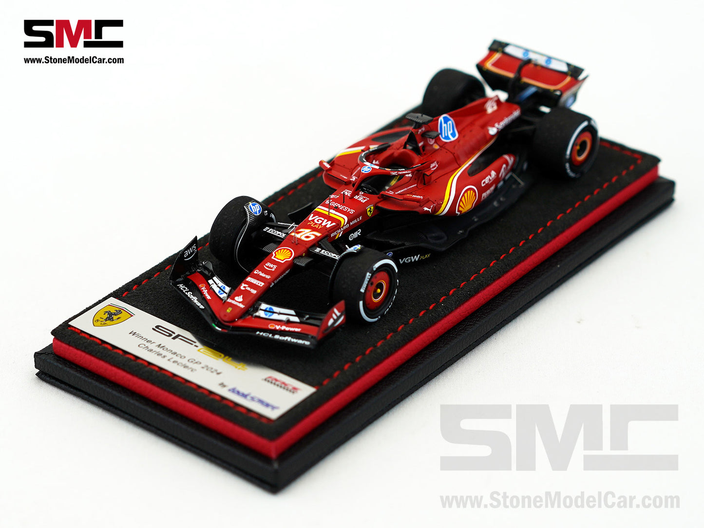 [Pre-Order] Ferrari F1 SF-24 #16 Charles Leclerc Winner Monaco GP 2024 Looksmart 1:43 Special Edition