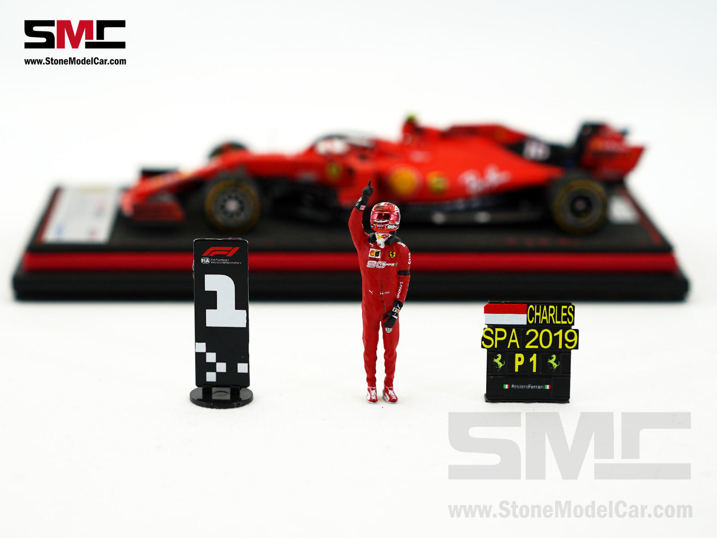 Ferrari F1 SF90 #16 Charles Leclerc Winner Belgium GP 2019 Looksmart 1:43 Special Edition