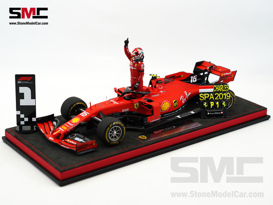 Ferrari F1 SF90 #16 Charles Leclerc Winner Belgium GP 2019 Looksmart 1:18 Special Edition