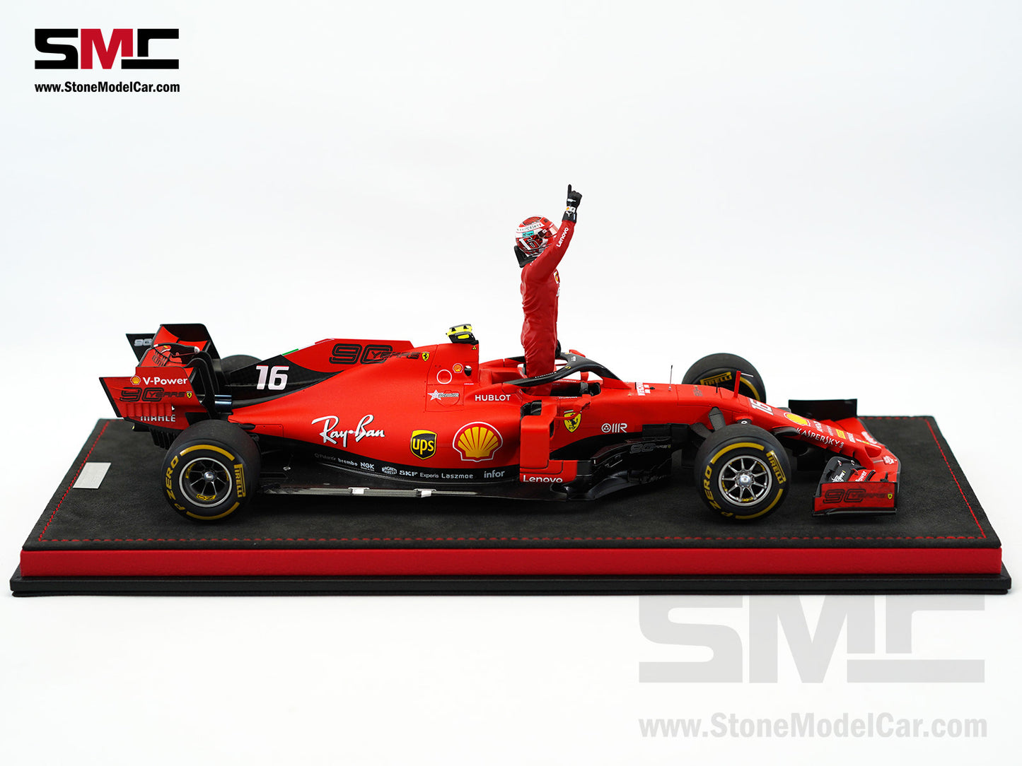 Ferrari F1 SF90 #16 Charles Leclerc Winner Belgium GP 2019 Looksmart 1:18 Special Edition