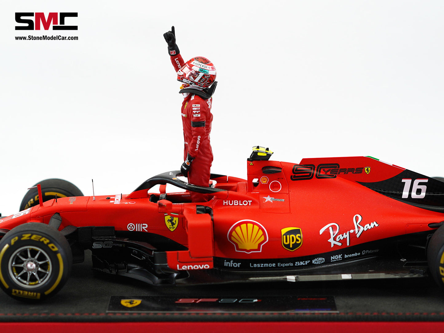 Ferrari F1 SF90 #16 Charles Leclerc Winner Belgium GP 2019 Looksmart 1:18 Special Edition