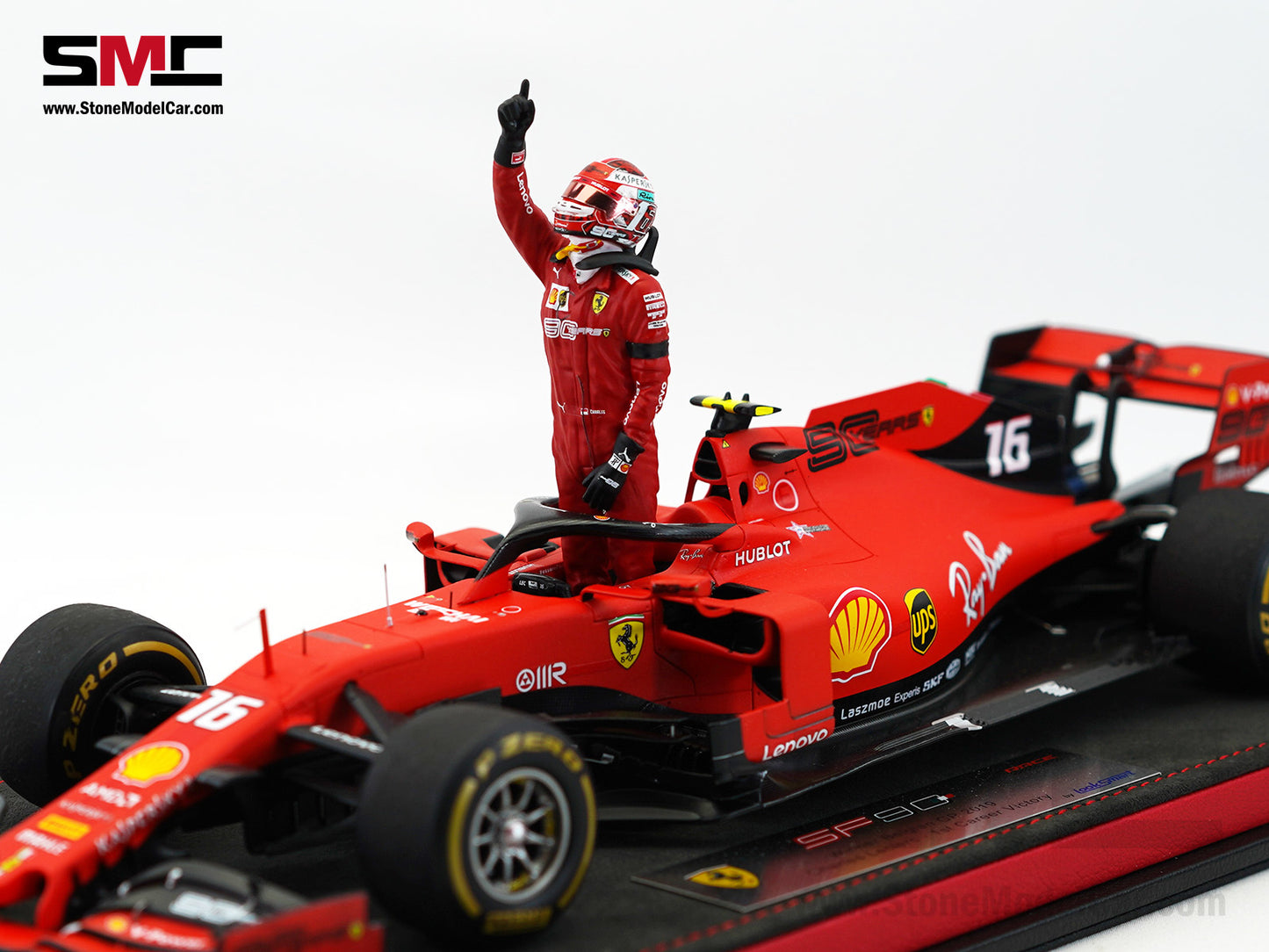 Ferrari F1 SF90 #16 Charles Leclerc Winner Belgium GP 2019 Looksmart 1:18 Special Edition