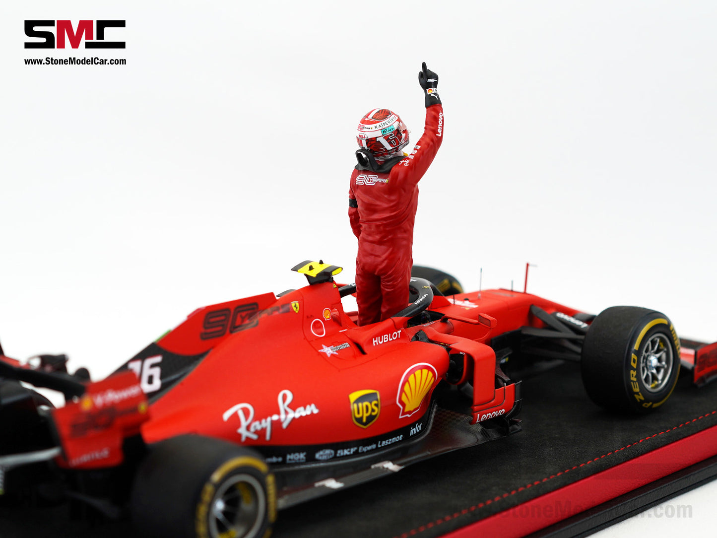 Ferrari F1 SF90 #16 Charles Leclerc Winner Belgium GP 2019 Looksmart 1:18 Special Edition