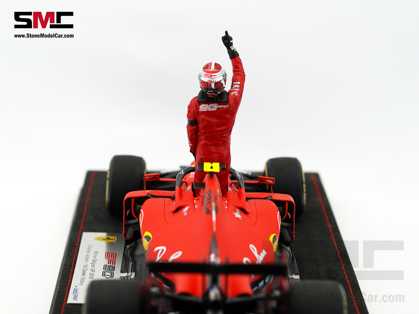 Ferrari F1 SF90 #16 Charles Leclerc Winner Belgium GP 2019 Looksmart 1:18 Special Edition
