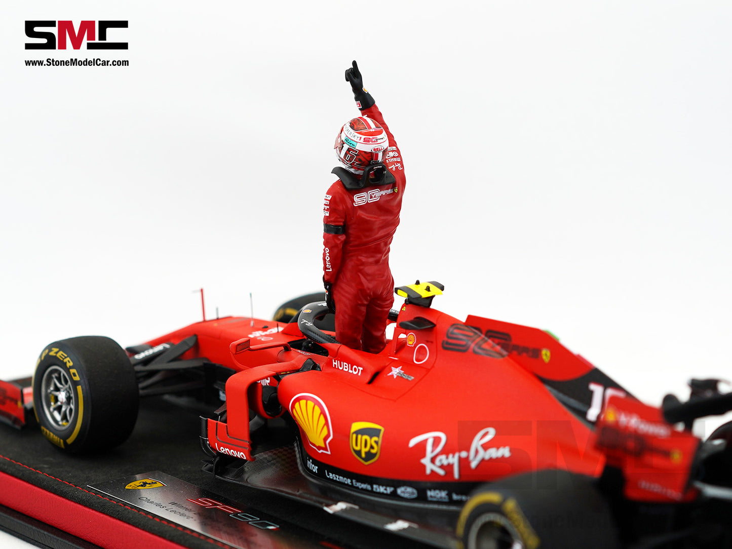 Ferrari F1 SF90 #16 Charles Leclerc Winner Belgium GP 2019 Looksmart 1:18 Special Edition