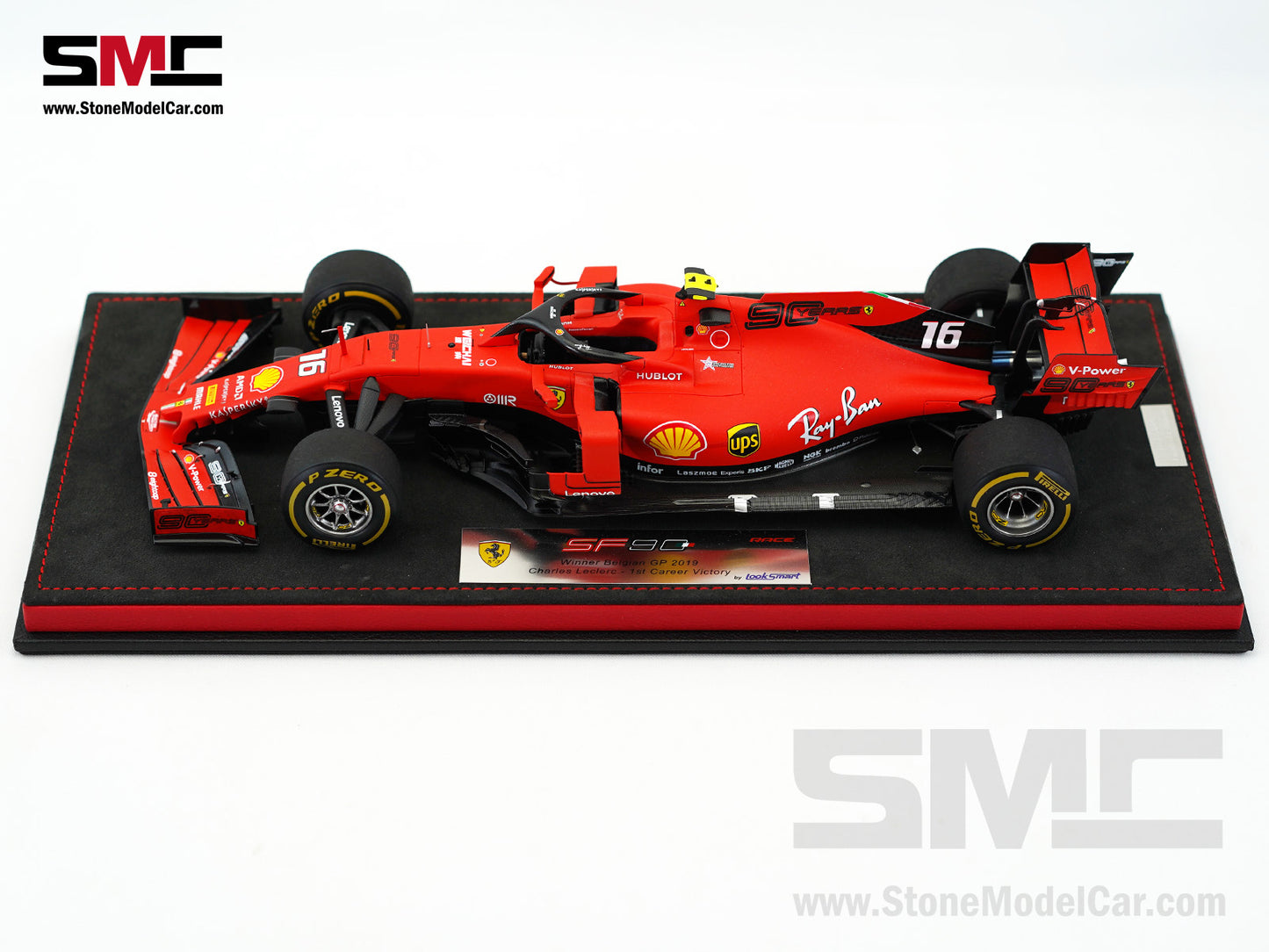 Ferrari F1 SF90 #16 Charles Leclerc Winner Belgium GP 2019 Looksmart 1:18 Special Edition
