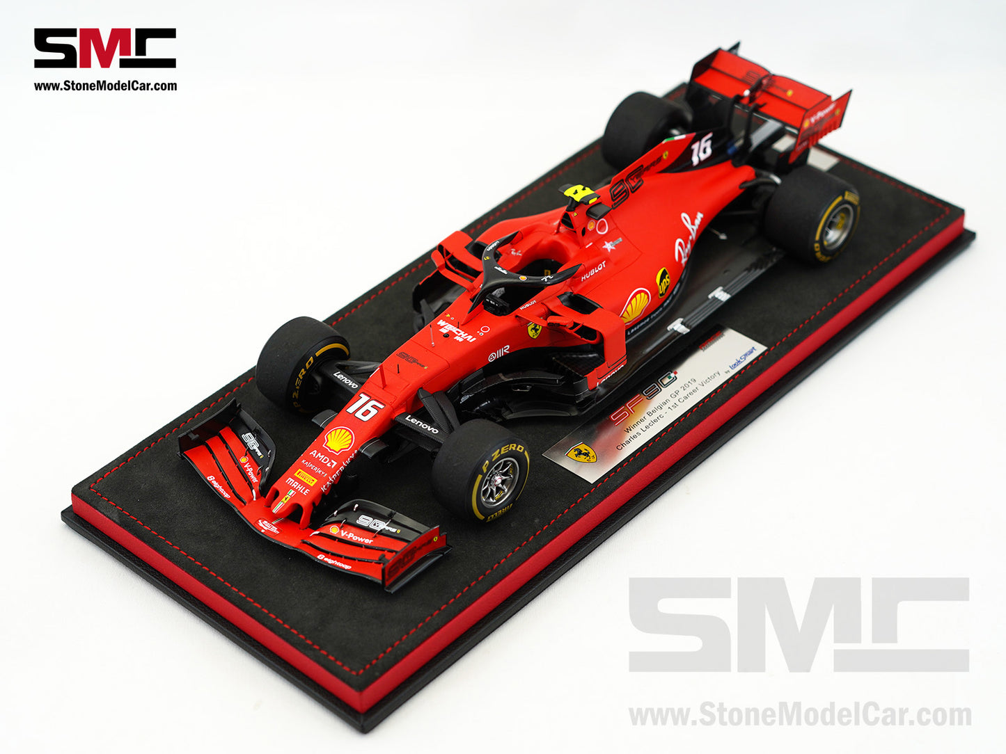 Ferrari F1 SF90 #16 Charles Leclerc Winner Belgium GP 2019 Looksmart 1:18 Special Edition