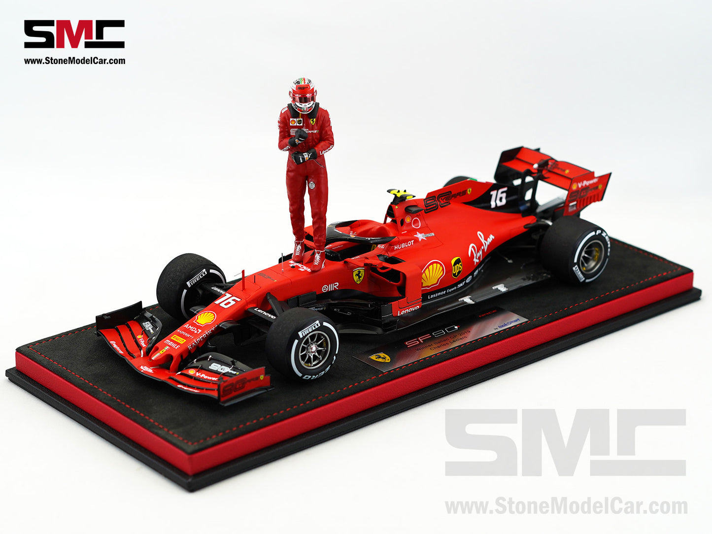 Ferrari F1 SF90 #16 Charles Leclerc Winner Italy Monza GP 2019 Looksmart 1:18 Special Edition
